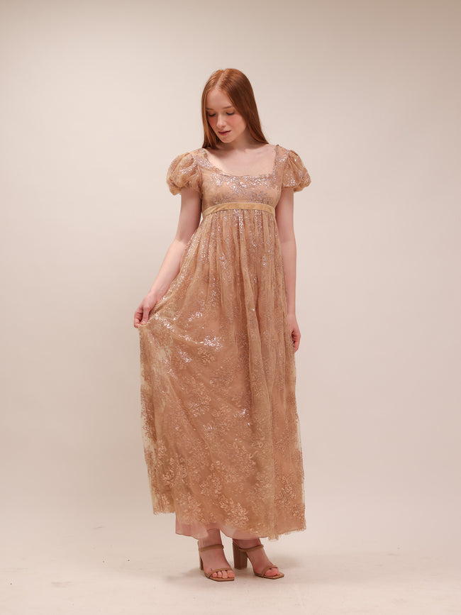 Lace Empire Maxi Dress