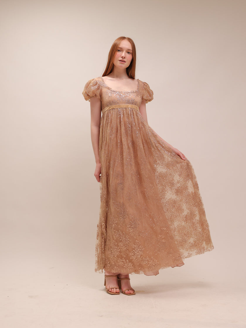 Lace Empire Maxi Dress