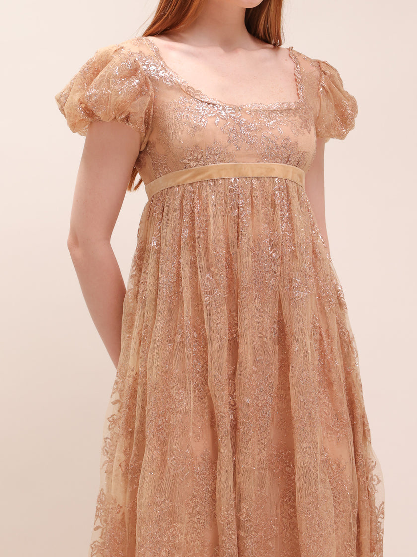 Lace Empire Maxi Dress