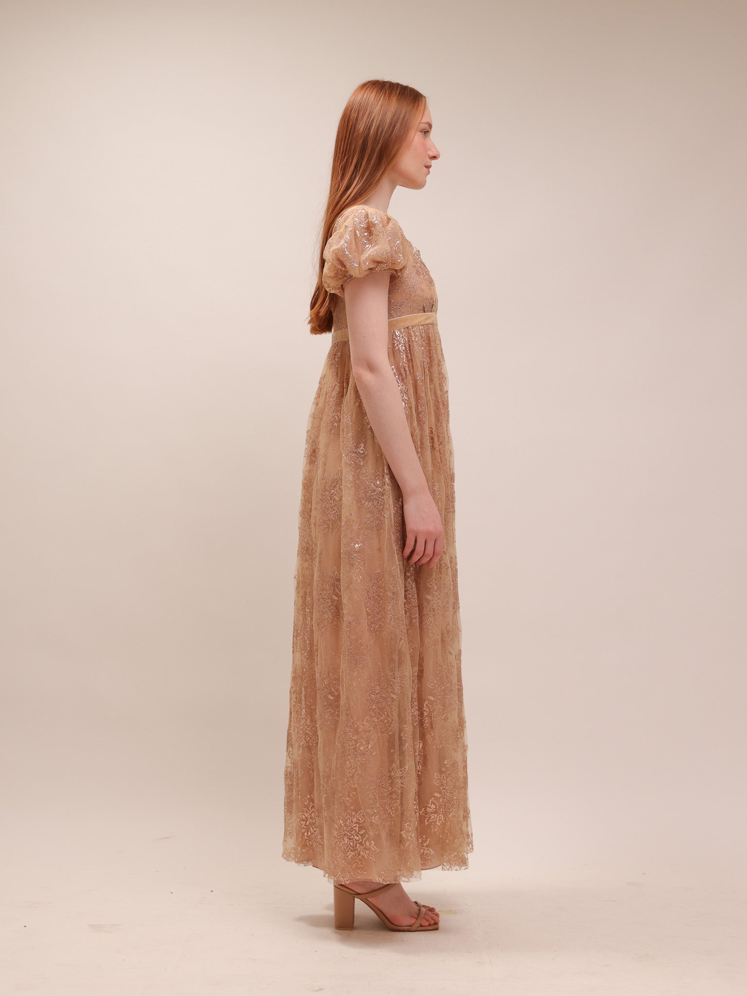 Lace Empire Maxi Dress