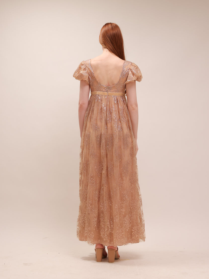 Lace Empire Maxi Dress
