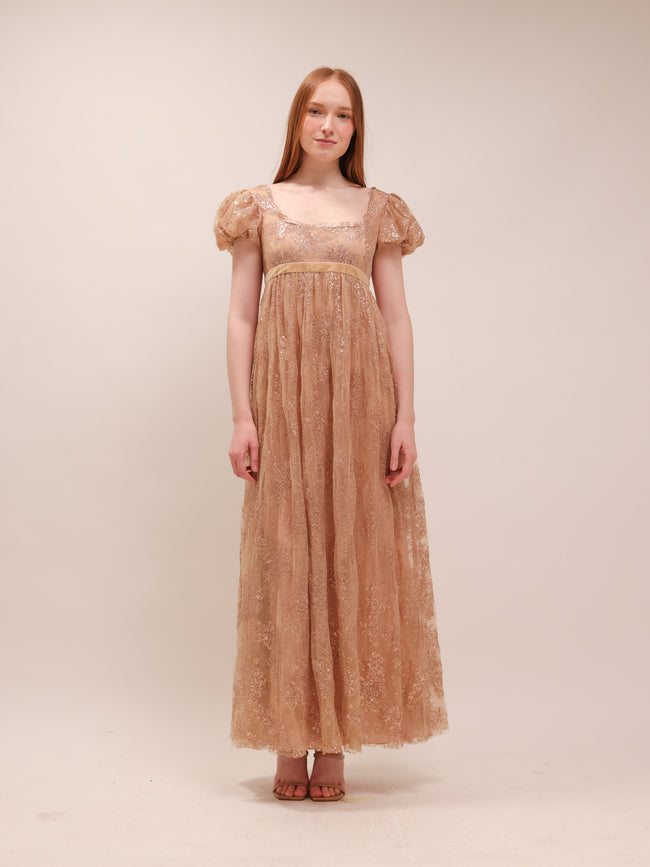 Lace Empire Maxi Dress