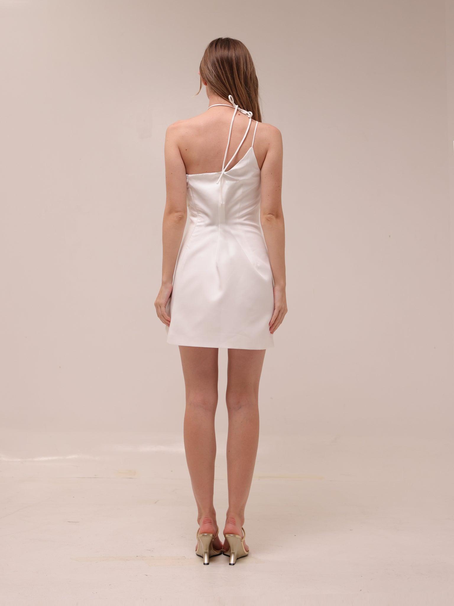 Liane White Floral Off-Shoulder Mini Dress