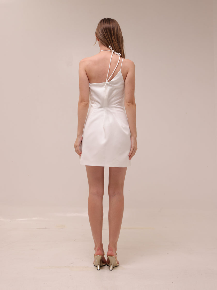 Liane White Floral Off-Shoulder Mini Dress