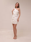 Liane White Floral Off-Shoulder Mini Dress