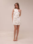 Liane White Floral Off-Shoulder Mini Dress