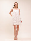 Suzette Crystal-Embellished Floral Mini Dress