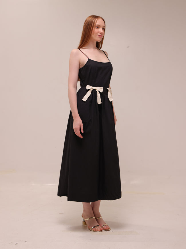 Bow Detail Midi Dress