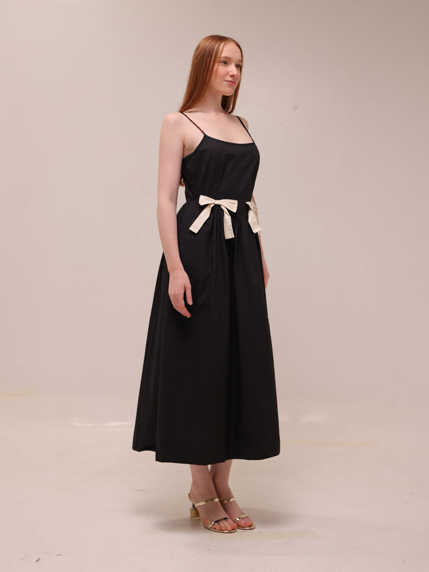 Bow Detail Midi Dress