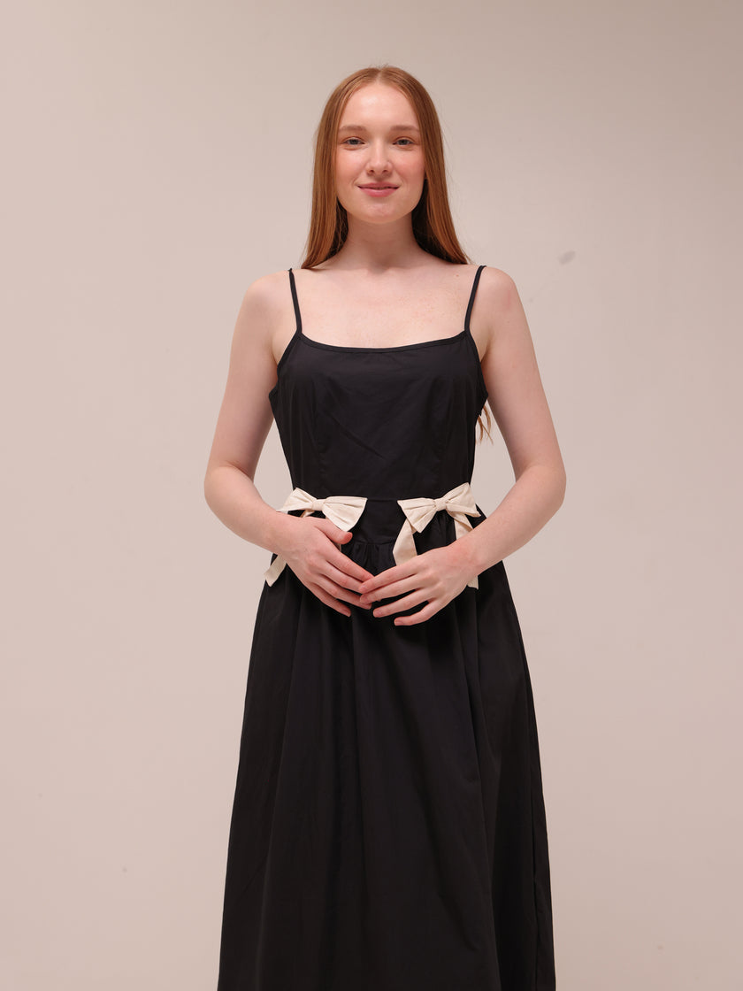 Bow Detail Midi Dress