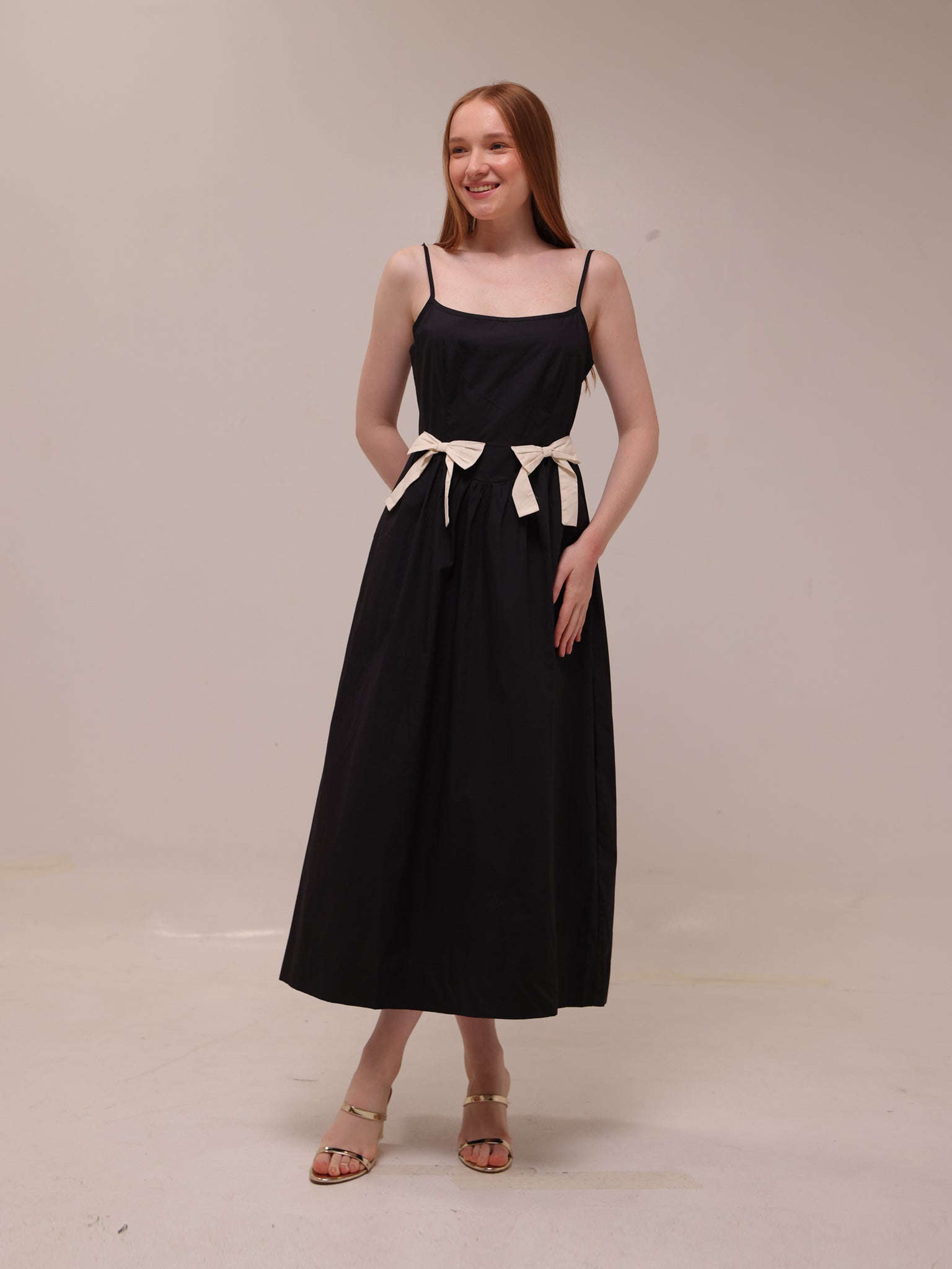 Bow Detail Midi Dress