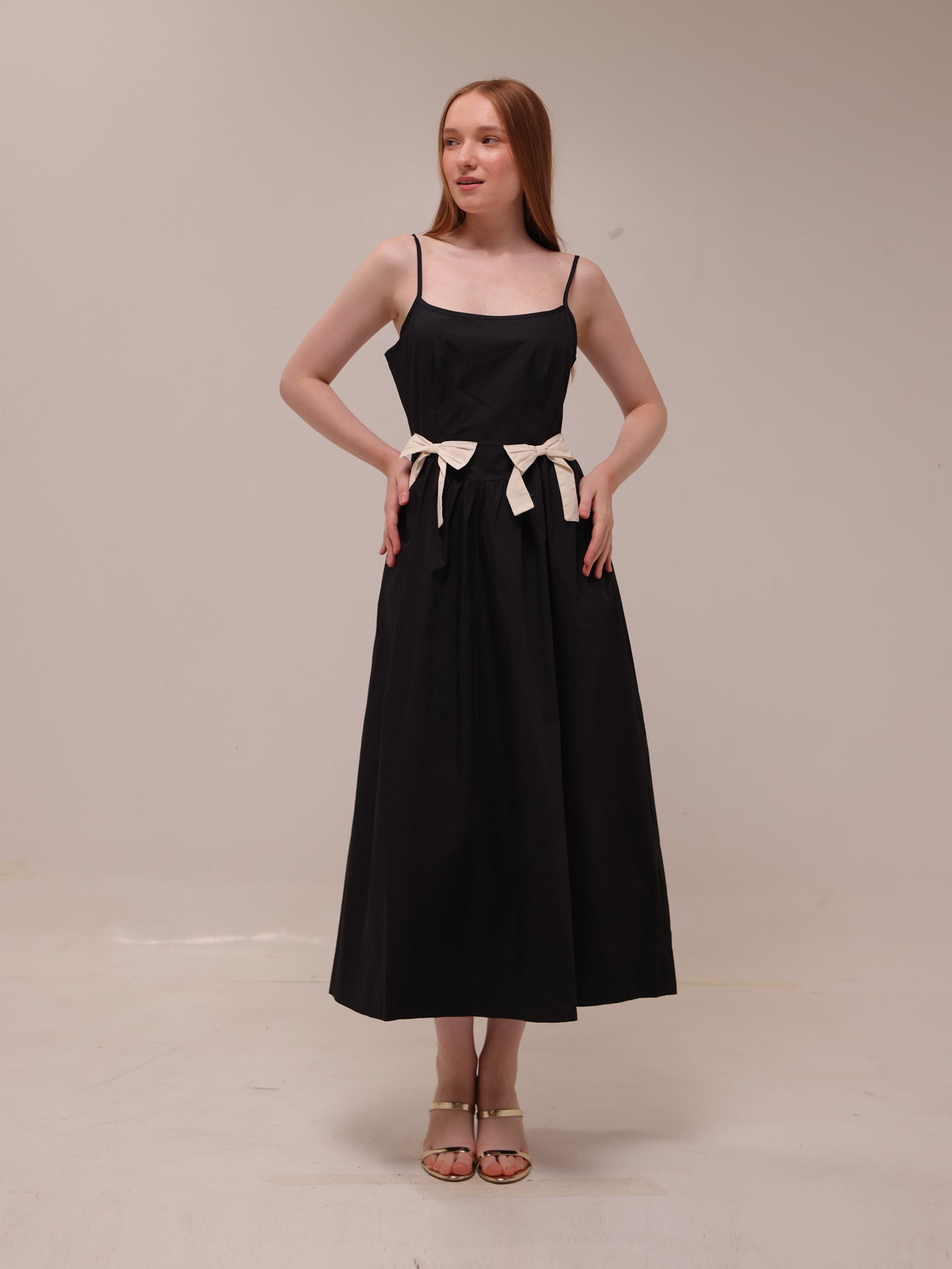 Bow Detail Midi Dress