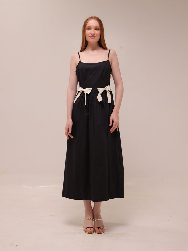 Bow Detail Midi Dress