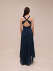 Midnight Shimmer High-Low Gown