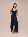 Midnight Shimmer High-Low Gown