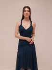 Midnight Shimmer High-Low Gown