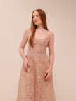 Pink Flower Lace Midi