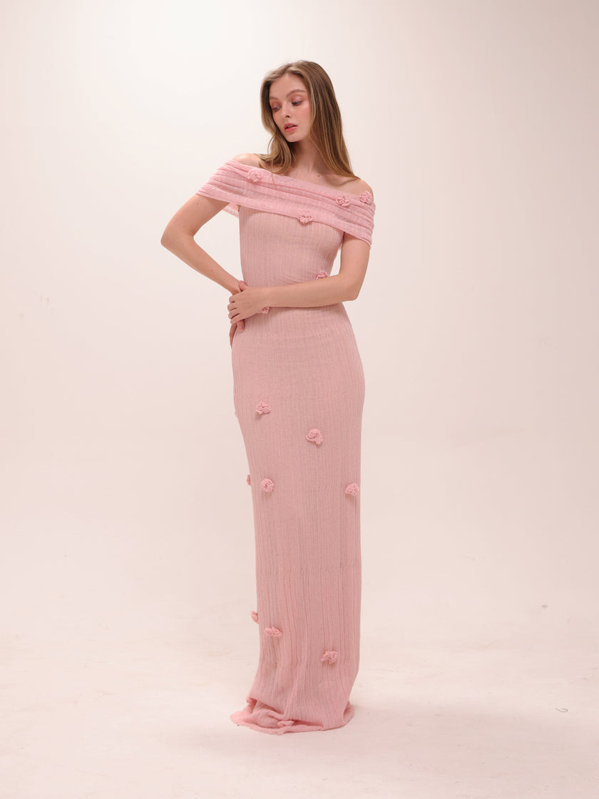 Brynn Orchid Knit Maxi Dress