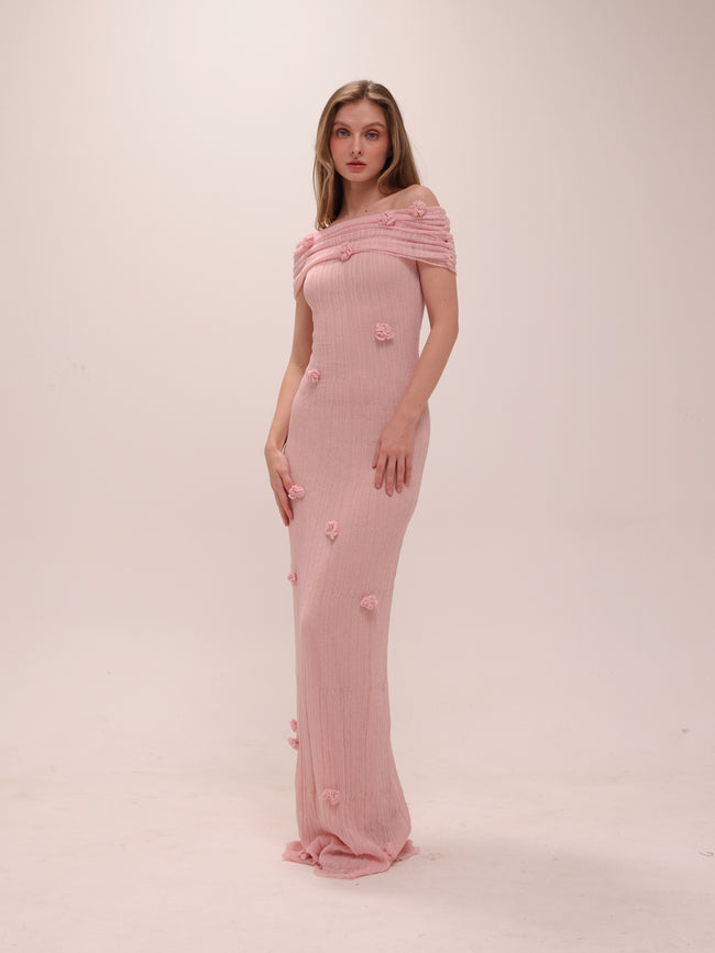 Brynn Orchid Knit Maxi Dress