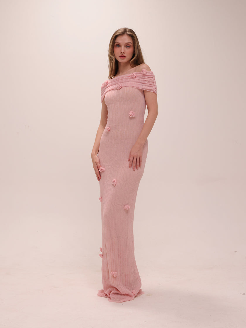 Brynn Orchid Knit Maxi Dress
