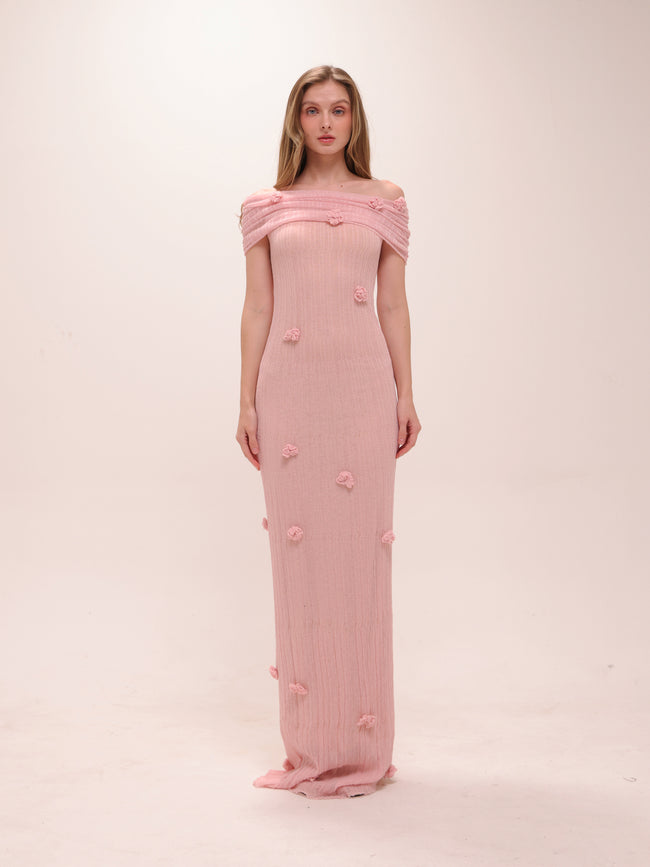 Brynn Orchid Knit Maxi Dress