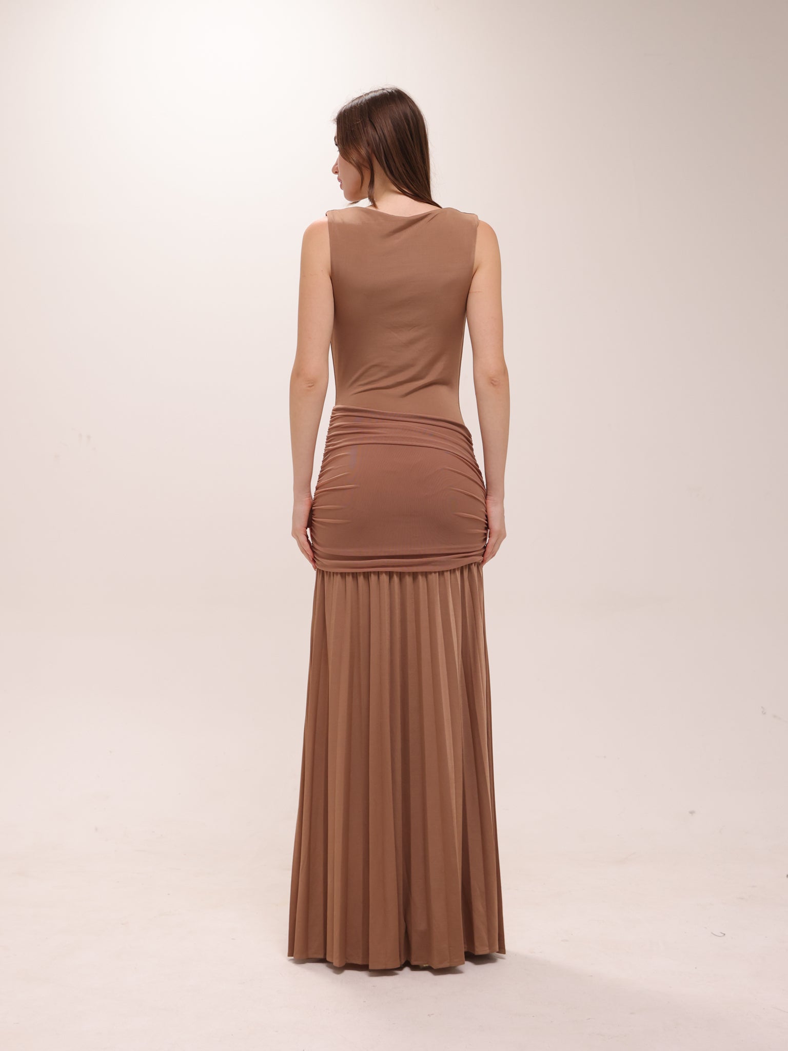 Dania Cowl Neck Slinky Maxi Dress
