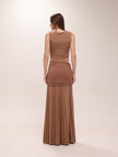 Dania Cowl Neck Slinky Maxi Dress