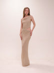Kenny Diamante One Shoulder Maxi Dress
