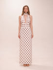 Nadia Halter Scarf Chiffon Maxi Dress