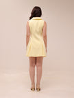 Oli Sleeveless Mini Dress in Lemon