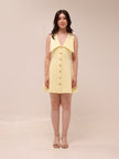 Oli Sleeveless Mini Dress in Lemon