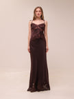Nina Satin and Lace Camisole and Skirt