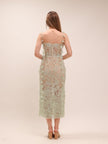 Mint Beaded Lace Pencil Dress