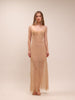 Nude Lace Midi Dress