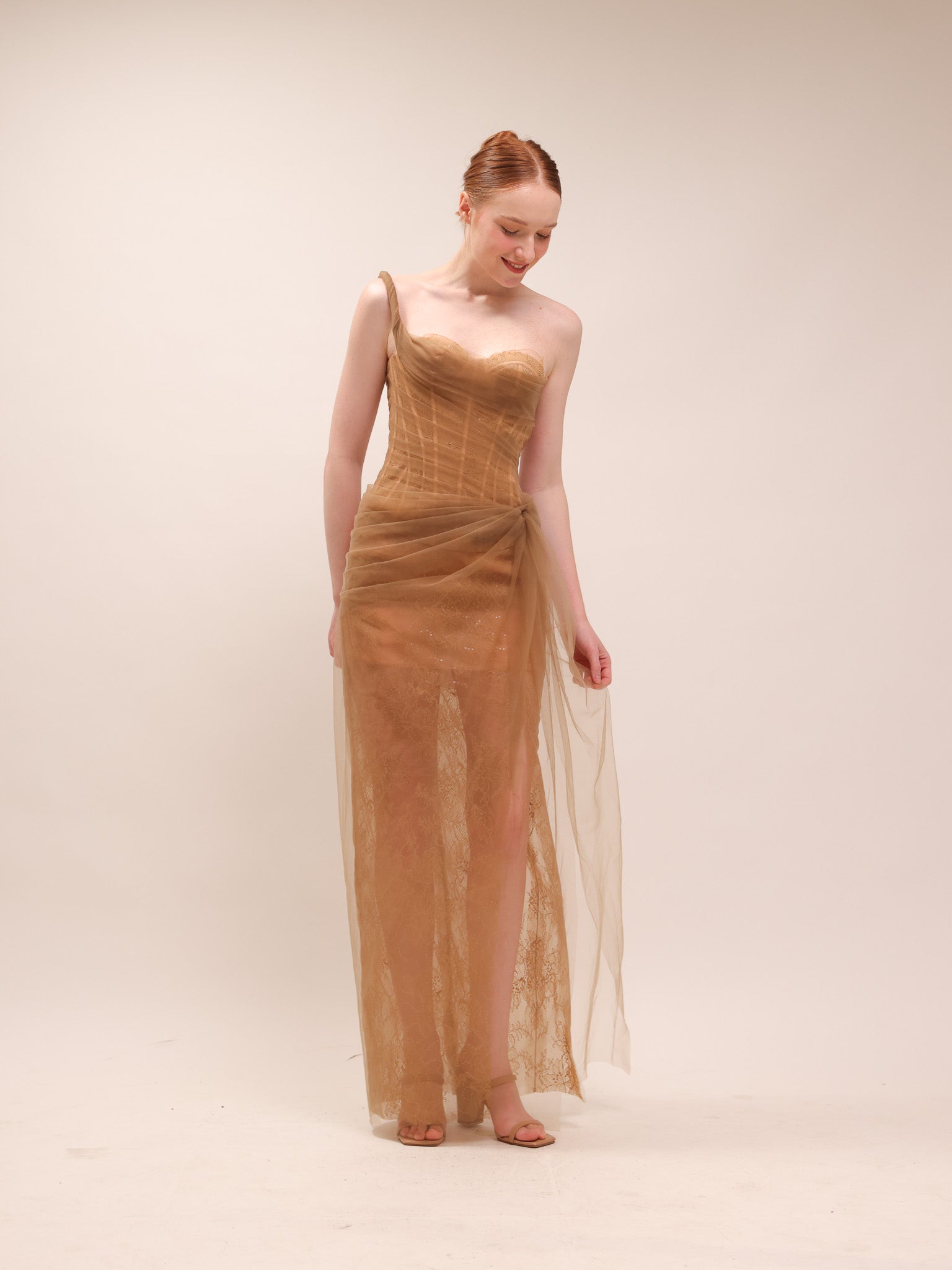 Mara Dress in Brown