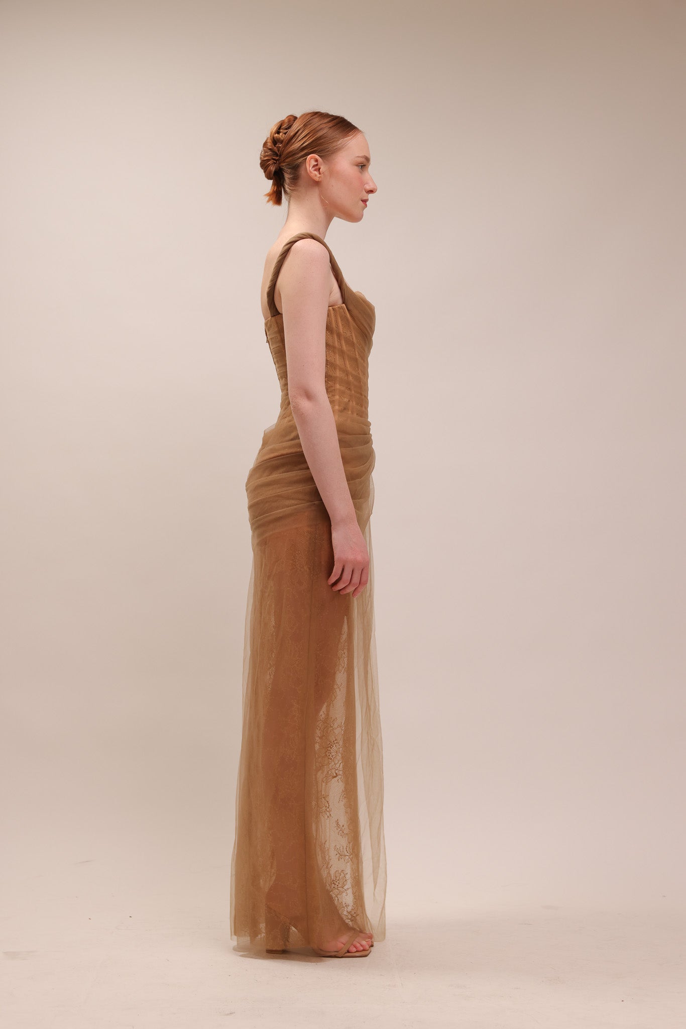 Mara Dress in Brown