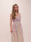 Rainbow Pastel Embellished Gown