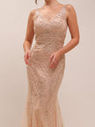 Anabel Beaded Lace Gown
