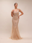 Anabel Beaded Lace Gown