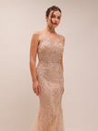 Anabel Beaded Lace Gown