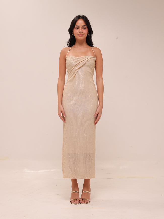 Venice Stretch Dress in Gatsby Glitter