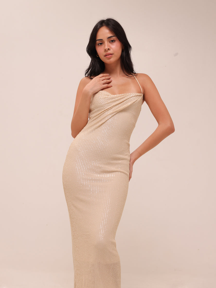 Venice Stretch Dress in Gatsby Glitter
