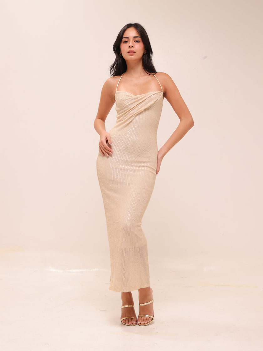 Venice Stretch Dress in Gatsby Glitter