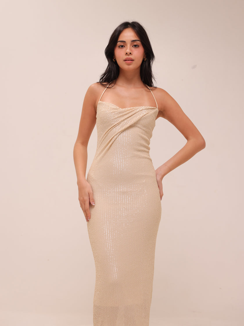 Venice Stretch Dress in Gatsby Glitter