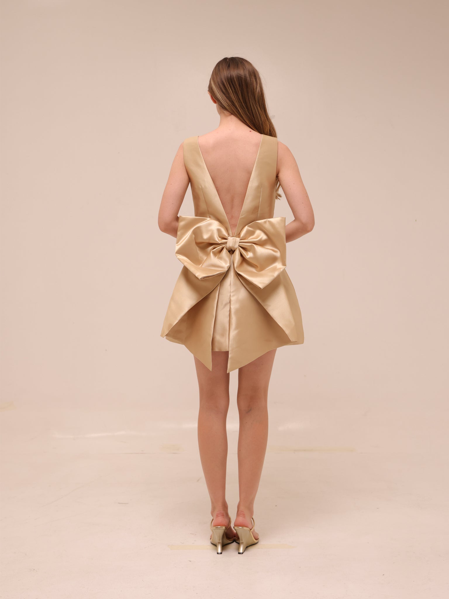 The Ultimate Muse Bow Detail Mini Dress