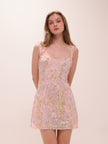 Adia Embellished A-line Mini Dress