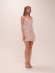 Adia Embellished A-line Mini Dress