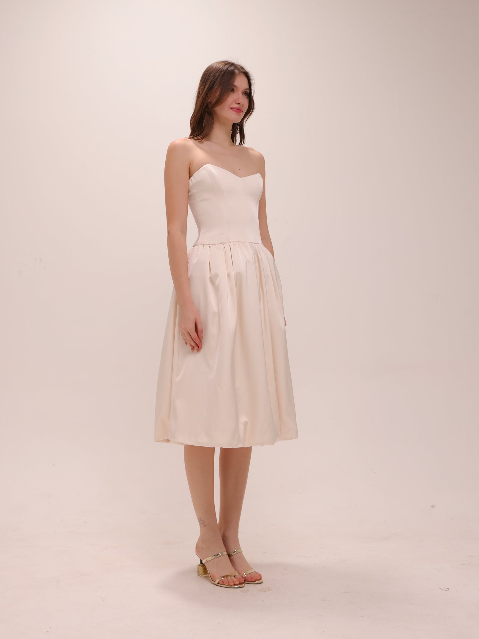 Emeline Satin Dress