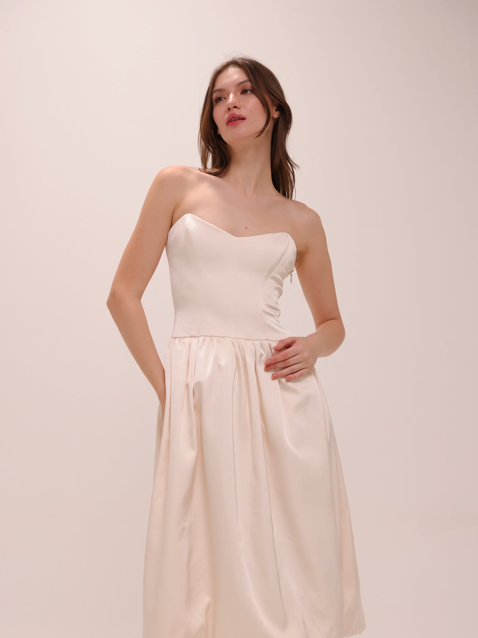 Emeline Satin Dress
