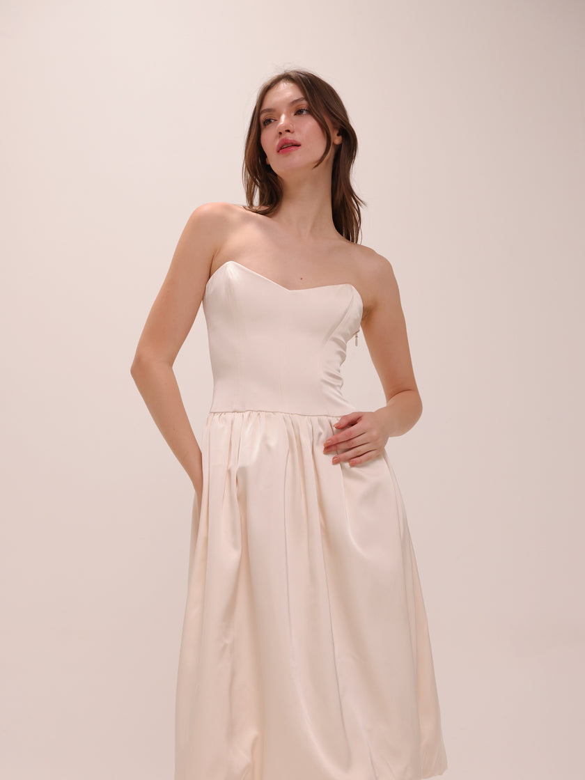 Emeline Satin Dress